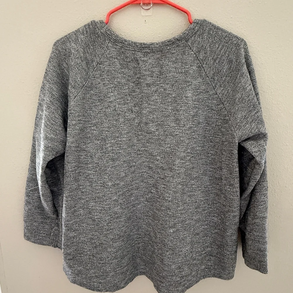 Orvis Gray Long Sleeve Wide Neck Pullover M - Picture 4 of 4